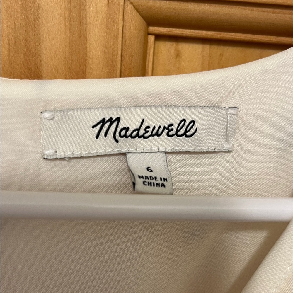 Madewell Cream Floral Dress - Picture 3 of 5